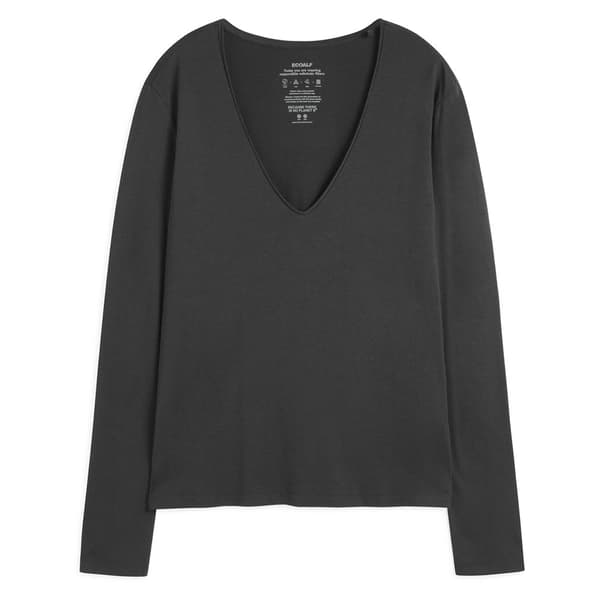 Ecoalf Bea T-shirt Med Lång ärm Grå S Kvinna