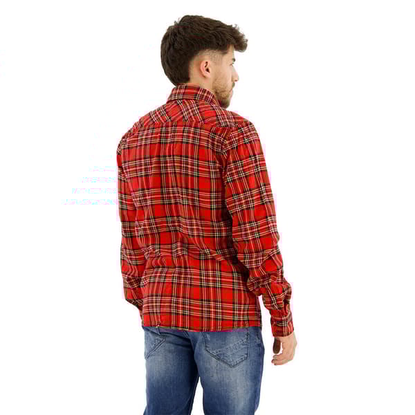 Brandit Check Skjorta Med Långa ärmar Röd 6XL Man