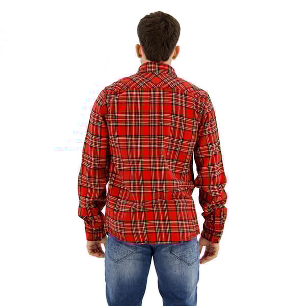 Brandit Check Skjorta Med Långa ärmar Röd 6XL Man