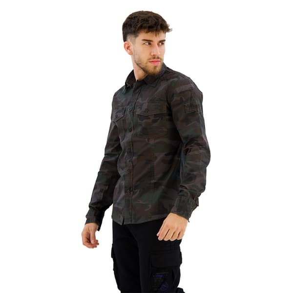 Brandit Slim Skjorta Med Långa ärmar Grönt 3XL Man