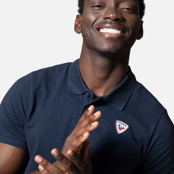 Rossignol Logo Kortærmet Polo Blå XS Mand