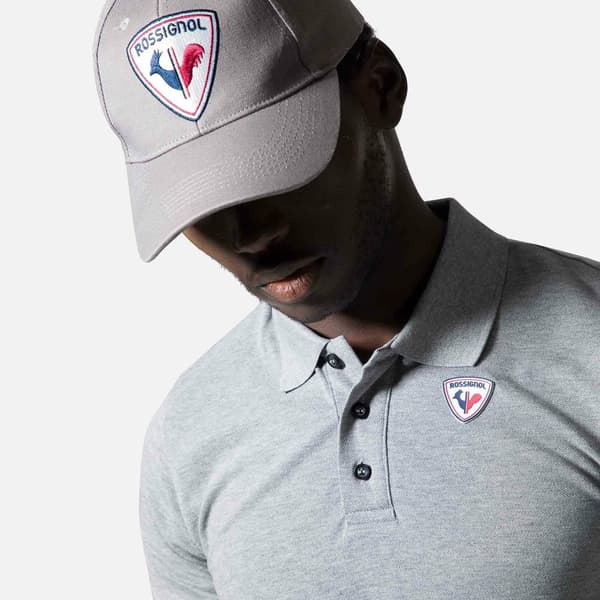 Rossignol Logo Kortærmet Polo Grå S Mand