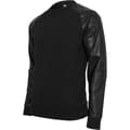 Miniatyrbillede 5 af 8: Urban Classics Raglan Leather Imitation Crew T-shirt Sort S Mand