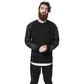 Miniatyrbillede 1 af 8: Urban Classics Raglan Leather Imitation Crew T-shirt Sort S Mand