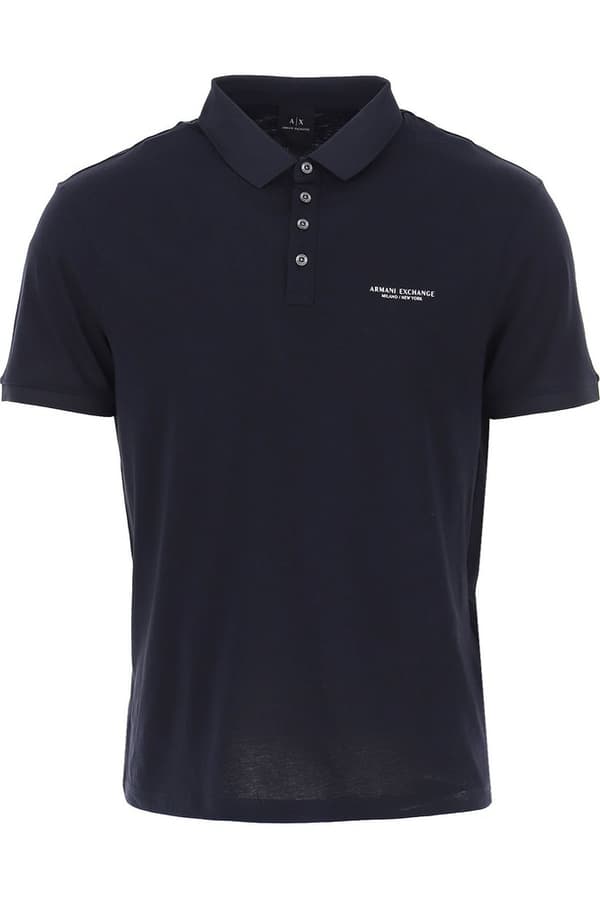 Armani Exchange 8nzf80-z8h4z Lyhythihainen Pikeepaita Sininen 2XL Mies