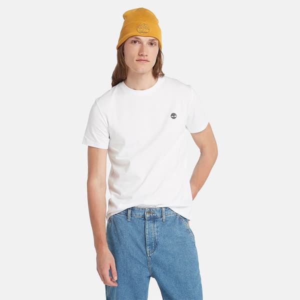 Timberland Basic Jersey Slim T-shirt Med Korte ærmer 3 Enheder Hvid 2XL Mand