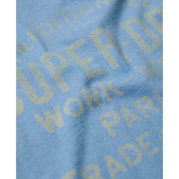 Superdry Indigo Workwear Cap T-shirt Med Korta ärmar Blå XS Kvinna