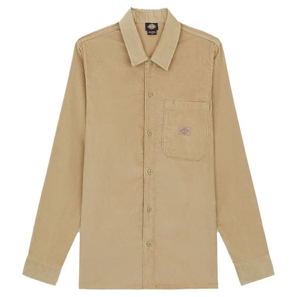 Dickies Corduroy Skjorte Med Lange ærmer Beige M Mand