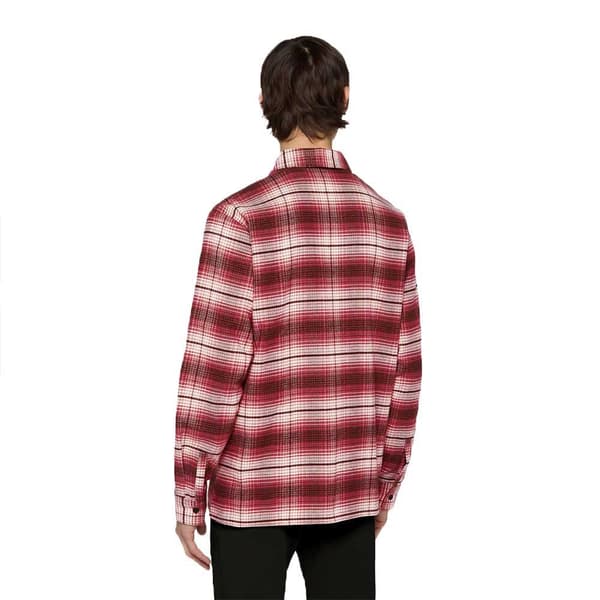 Dickies Forest Check Skjorte Med Lange ærmer Rød L Mand