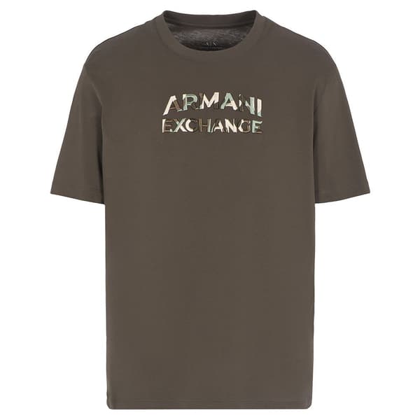 Armani Exchange 6dzthc-zjbyz T-shirt Med Korta ärmar Brun L Man