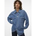 Miniatyrbillede 1 af 6: Vero Moda Naya Oversized Skjorte Med Lange ærmer Blå XS Kvinde