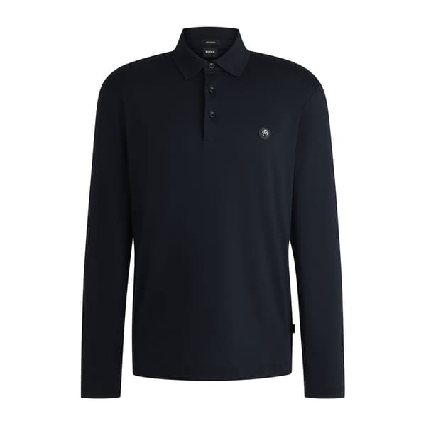 Boss C-paley 10263030 Polo Med Lange ærmer Blå L Mand