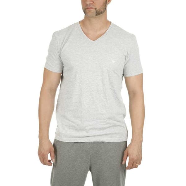 Emporio Armani 111648 Cc722 Kortærmet V-hals T-shirt Sort L Mand