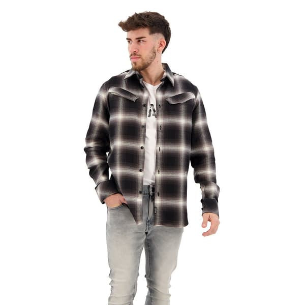 G-star Slant Pocket Slim Skjorte Med Lange ærmer Sort S Mand