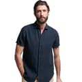 Miniatyrbillede 1 af 6: Superdry Studios Casual Linen T-shirt Med Korte ærmer Blå S Mand