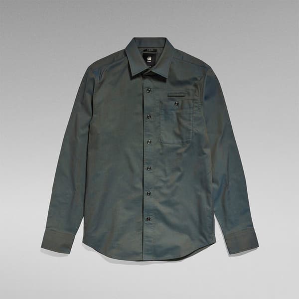 G-star Bristum 20 Slim Fit Skjorte Med Lange ærmer Grøn S Mand