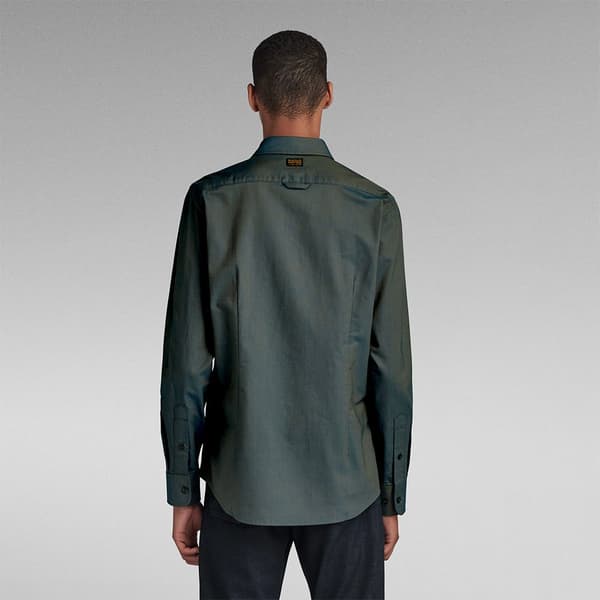 G-star Bristum 20 Slim Fit Skjorte Med Lange ærmer Grøn S Mand