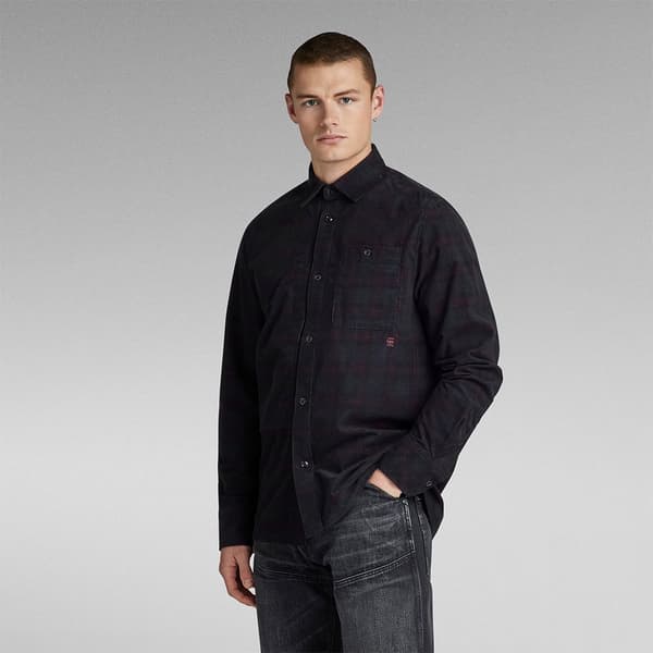 G-star Workwear Panel Regular Fit Skjorte Med Lange ærmer Sort 2XL Mand