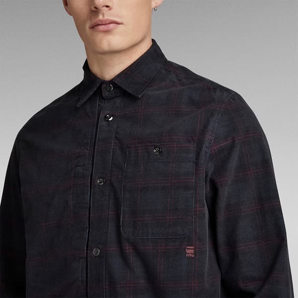 G-star Workwear Panel Regular Fit Skjorte Med Lange ærmer Sort 2XL Mand