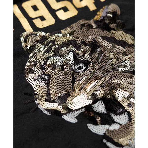 Superdry Embellish Archive Fitted ärmlös T-shirt Svart XS Kvinna
