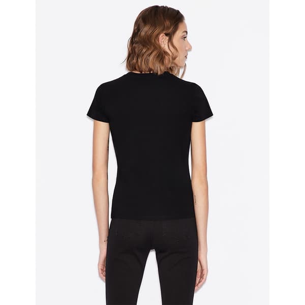 Armani Exchange 8nyt86_y8c7z T-shirt Med Korte ærmer Sort S Kvinde