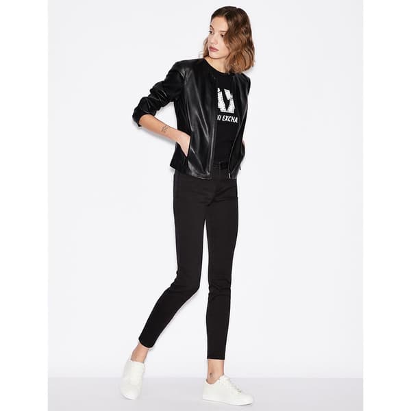Armani Exchange 8nyt86_y8c7z T-shirt Med Korte ærmer Sort S Kvinde