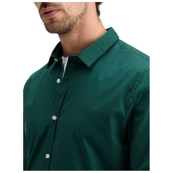 Scotch & Soda Essential Solid Skjorta Med Långa ärmar Grönt XL Man