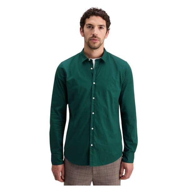 Scotch & Soda Essential Solid Skjorta Med Långa ärmar Grönt XL Man