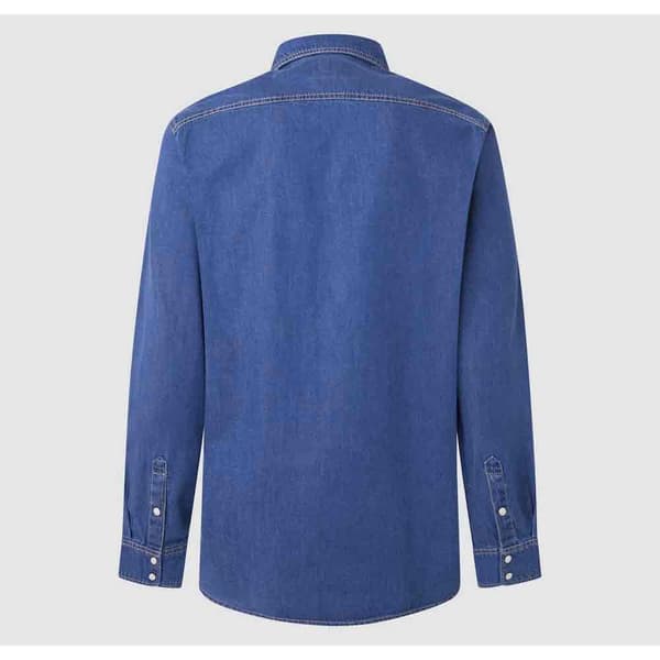 Pepe Jeans Pm308586 Skjorta Med Långa ärmar Blå M Man