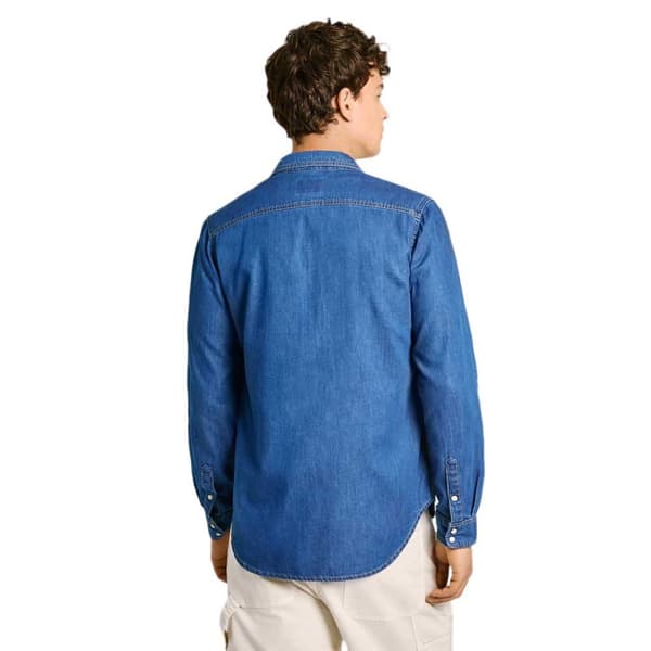 Pepe Jeans Pm308586 Skjorta Med Långa ärmar Blå M Man