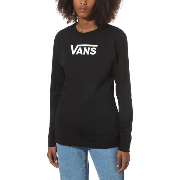 Vans Flying V Classic T-shirt Med Lång ärm Svart S Kvinna