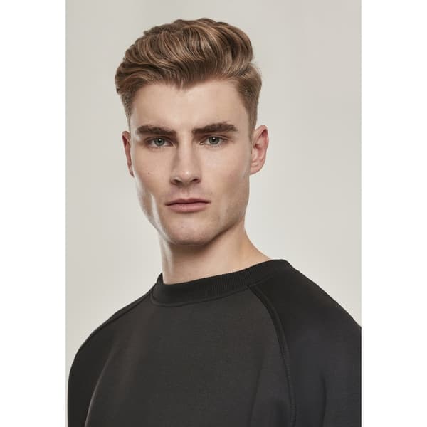 Urban Classics Raglan Zip Pocket Crew T-shirt Sort S Mand