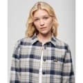 Miniatyrbillede 3 af 6: Superdry Check Skjorte Med Lange ærmer Beige S Kvinde