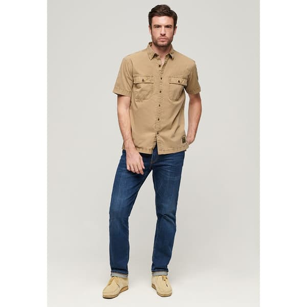 Superdry Military Kortärmad Skjorta Beige 2XL Man