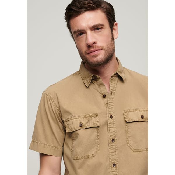 Superdry Military Kortärmad Skjorta Beige 2XL Man