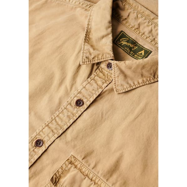 Superdry Military Kortärmad Skjorta Beige 2XL Man