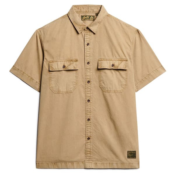 Superdry Military Kortärmad Skjorta Beige 2XL Man