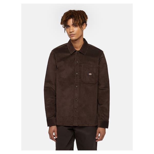 Dickies Corduroy Skjorta Med Långa ärmar Brun M Man
