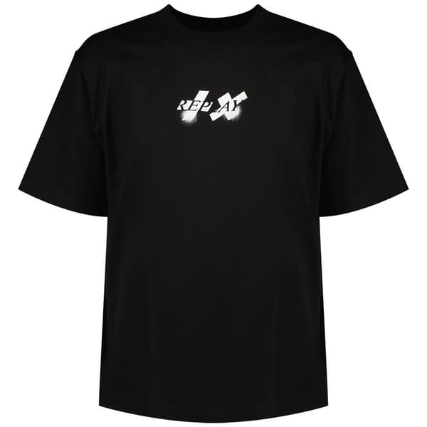 Replay Mmg330.000.23454 T-shirt Med Korte ærmer Sort L Mand