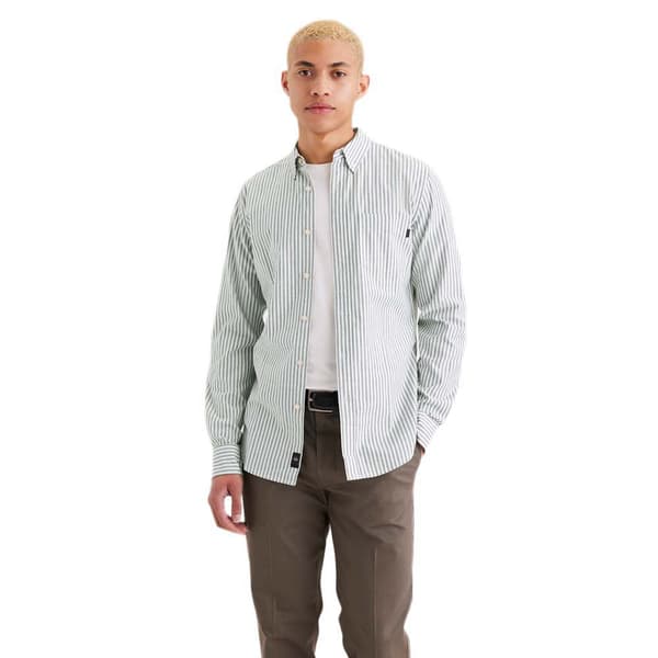 Dockers Stretch Oxford Slim Skjorta Med Långa ärmar Grönt L Man