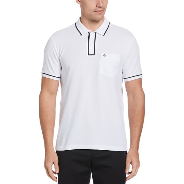 Original Penguin Earl Organic Pique Kortärmad Polotröja Vit L Man