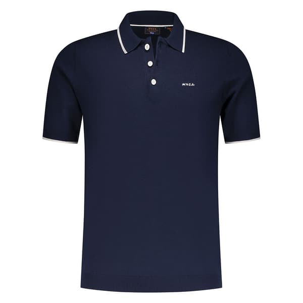 Nza New Zealand Easton Kortärmad Polotröja Blå L Man
