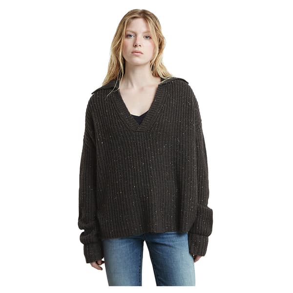 G-star D25220-d890 Heavy Polo Med Lange ærmer Sort M Kvinde
