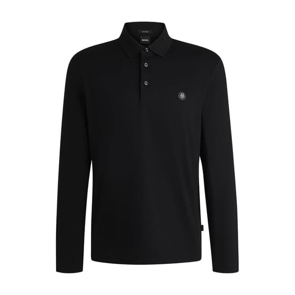 Boss C-paley 10263030 Polo Med Lange ærmer Sort M Mand