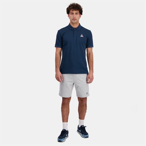 Le Coq Sportif Ess N°1 Kortærmet Polo Blå M Mand
