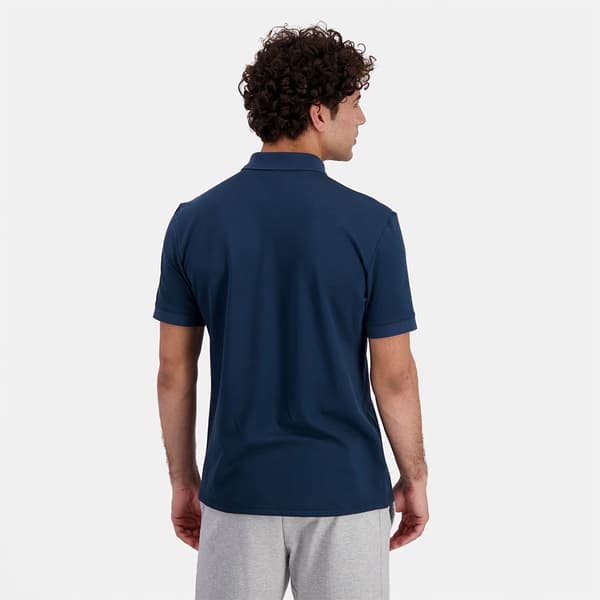 Le Coq Sportif Ess N°1 Kortærmet Polo Blå M Mand