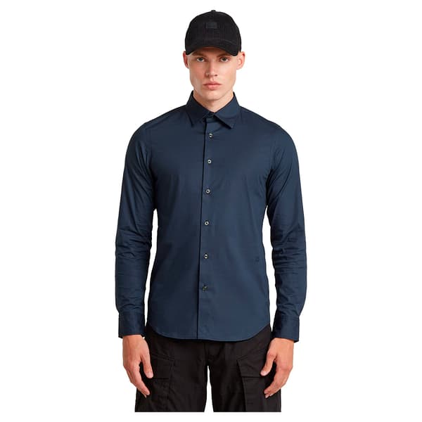 G-star D19088-2202 Skjorta Med Långa ärmar Blå M Man