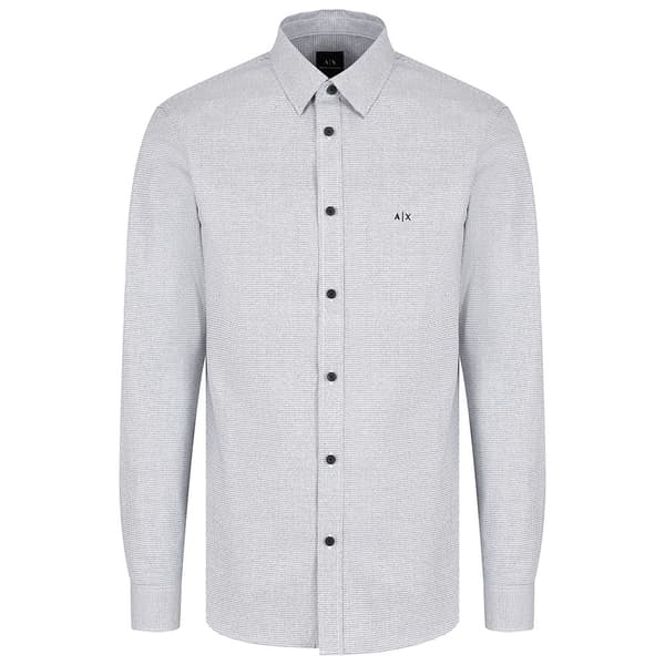Armani Exchange 6dzc30_zn5uz Skjorte Med Lange ærmer Grå L Mand