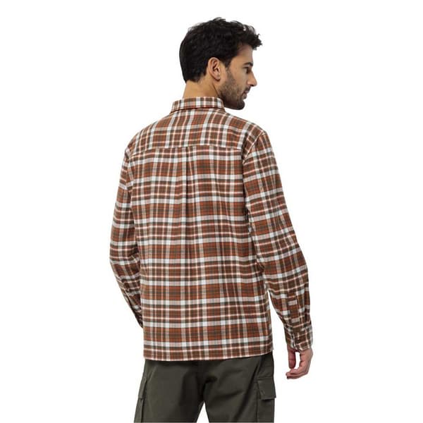 Jack Wolfskin Bergweg Skjorte Med Lange ærmer Brun S Mand
