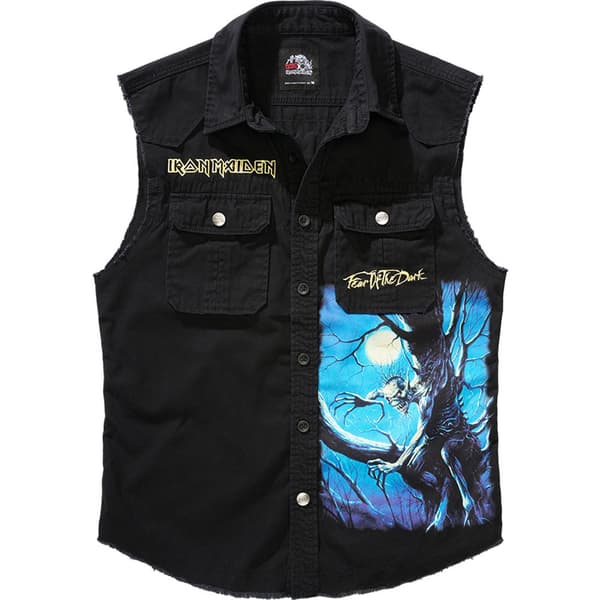 Brandit Iron Maiden Vintage Fotd ærmeløs T-shirt Blå 2XL Mand